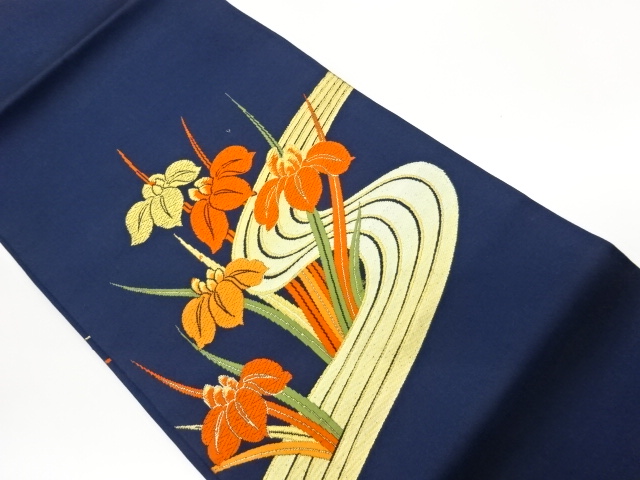 JAPANESE NAGOYA OBI / WOVEN IRIS